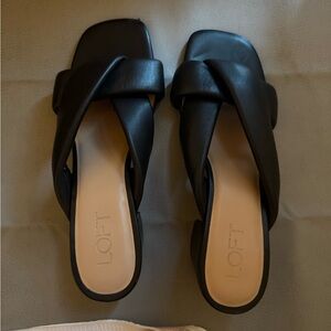 LOFT cross sandals in black